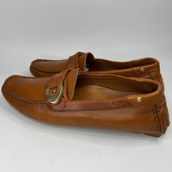BALLY LANDOLFA EJ Soft LEATHER Loafers Brown Size E36 UE - Picture 5 of 16
